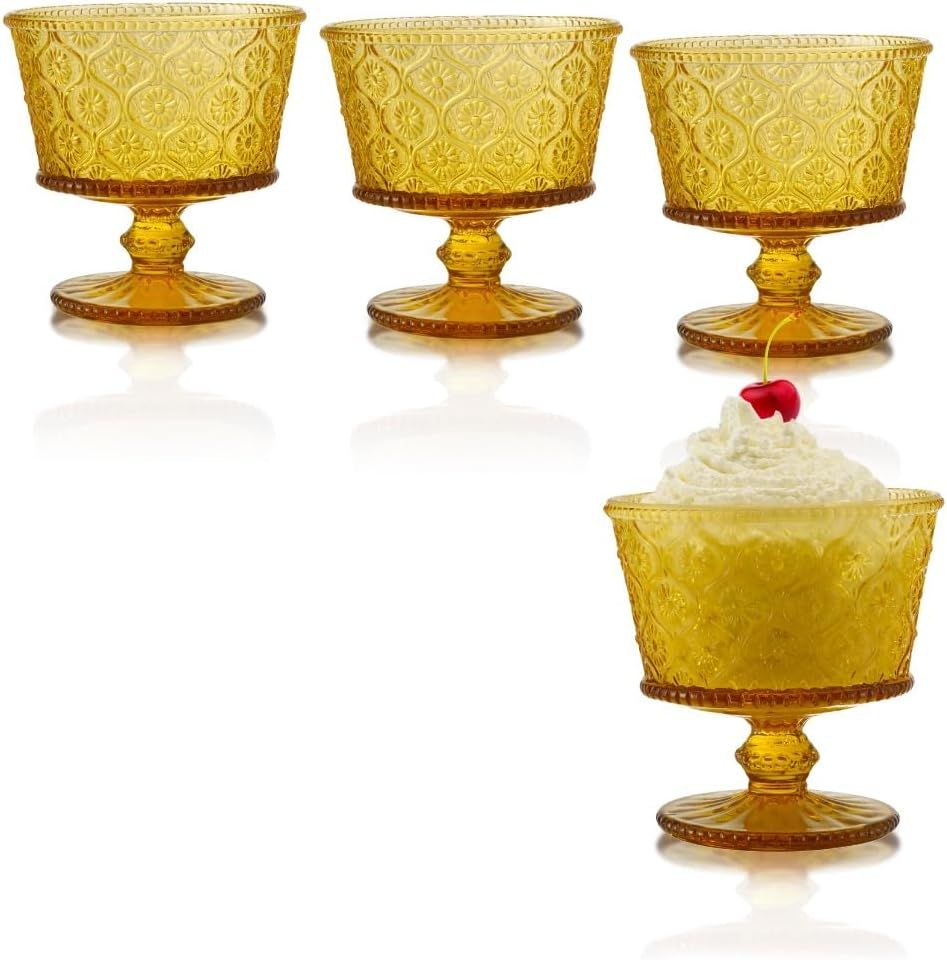 Set de 4 Bowlsitos de Postre Cameo Ambar