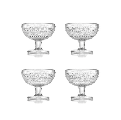 Set de 4 Bowlsitos de Postre Pearls Transparentes