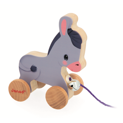 Farm Wooden Pull Along Donkey