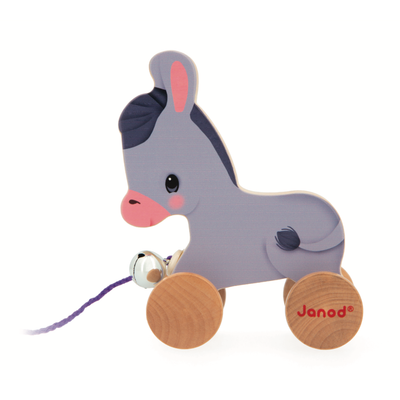 Farm Wooden Pull Along Donkey