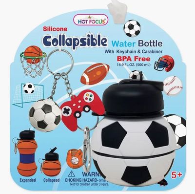 Collapsible Water Bottle Soccer