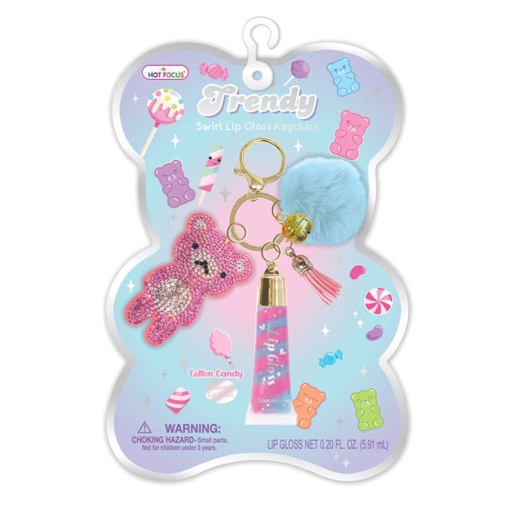 Trendy Lip Gloss key Chain