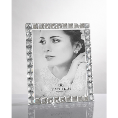 Portaretrato Mosaico de Cristal con Plateado 20x25cm