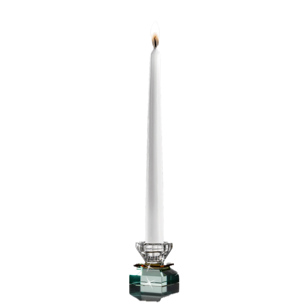 Candelabro de Cristal Turquesa 7cm