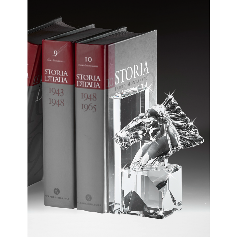 Sujeta Libros de Cristal de Caballo