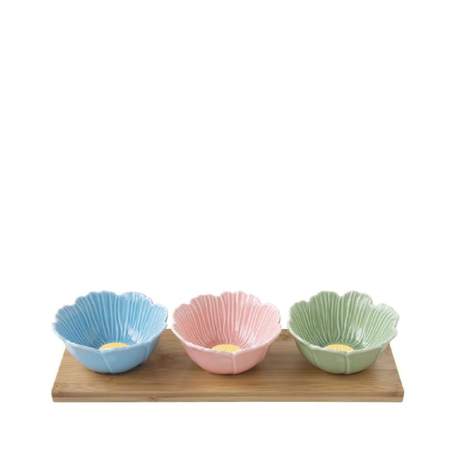 Set de Aperitivos con 3 Bowls Daisy