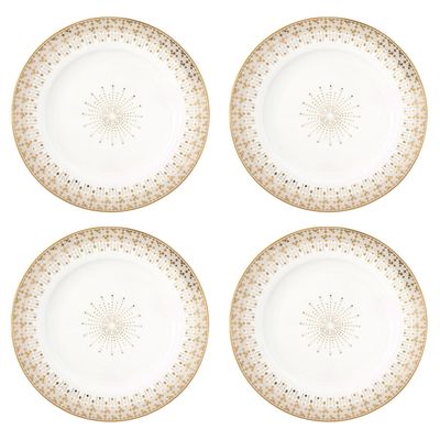 Set de 4 Platos de Postre Birds Festive