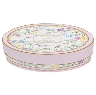 Set de 4 Platos de Postre Birds Melody