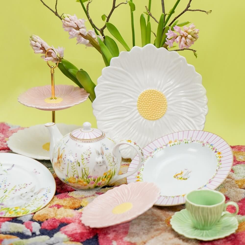Vajilla Daisy de Porcelana 12 Puestos