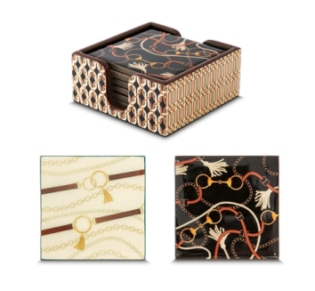 Set de 6 Coasters Luxury Chain