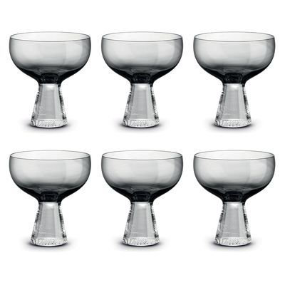 Set de 6 Copitas de Postre Smoke Gray