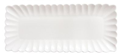 Bandeja Rectangular Porcelana Lifestyle White