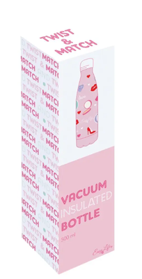 Termo Insulado 500ml Twist and Match Pink