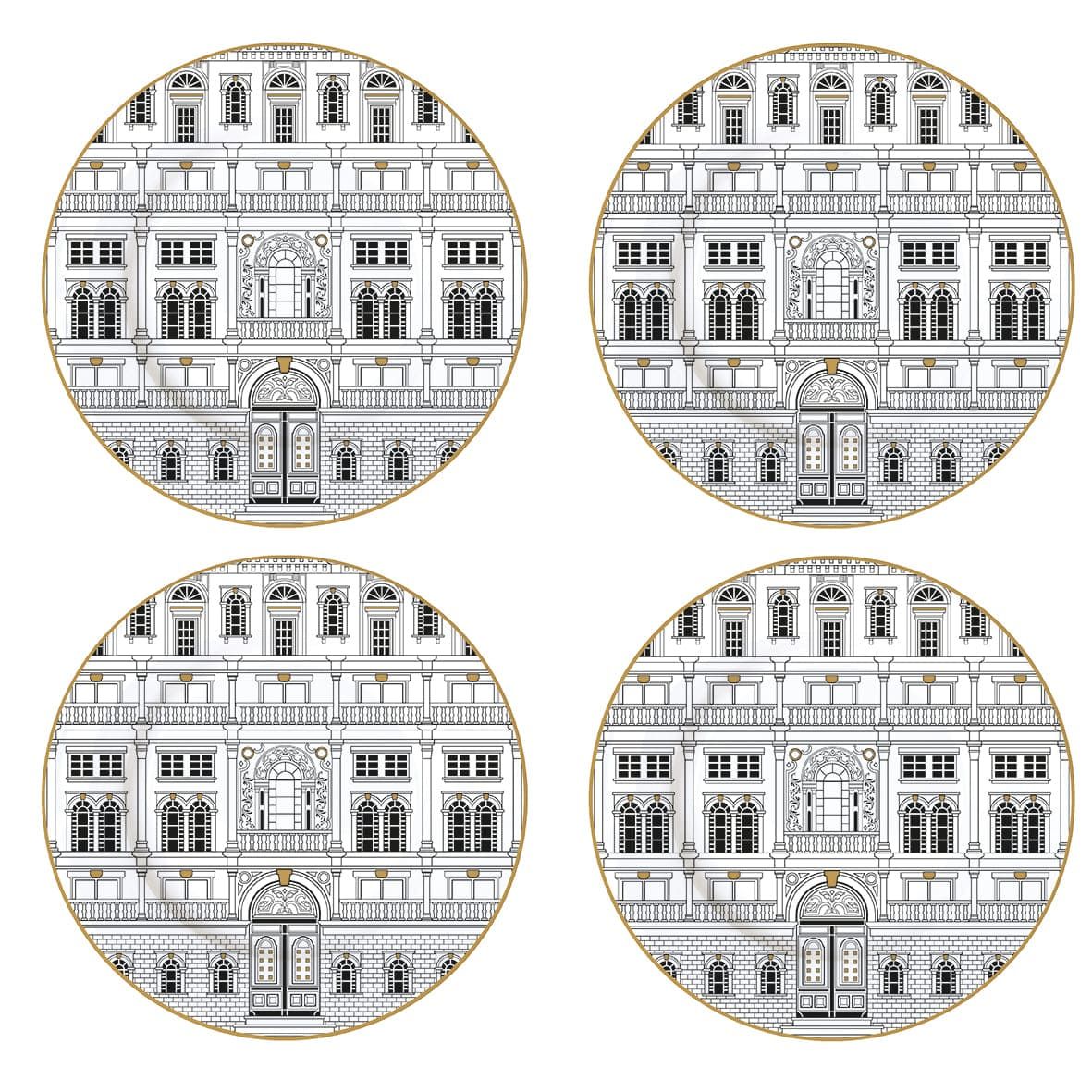 Set de 4 Platos de Postre Palazzo