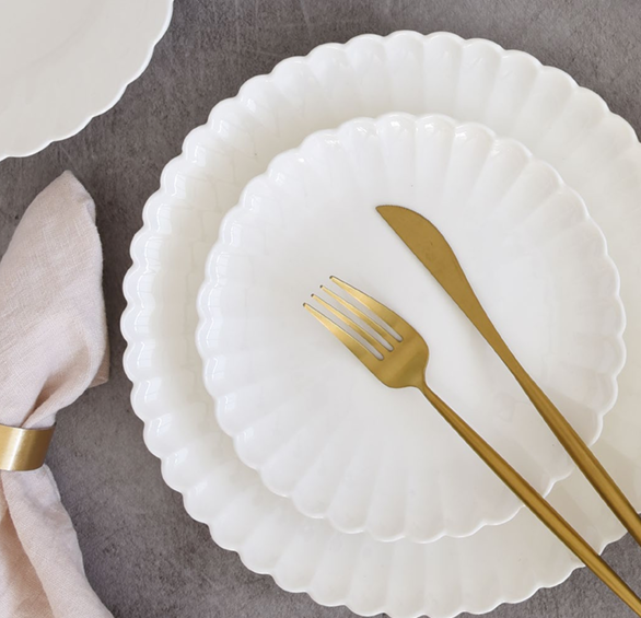 Vajilla Lifestyle White de Porcelana 12 Puestos