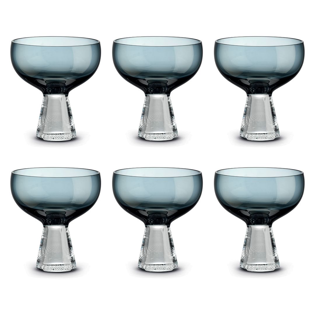 Set de 6 Copitas de Postre Dark Blue