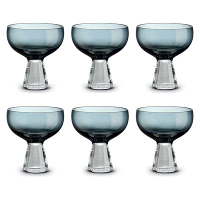 Set de 6 Copitas de Postre Dark Blue