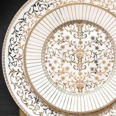 Vajilla Golden de Porcelana 12 Puestos