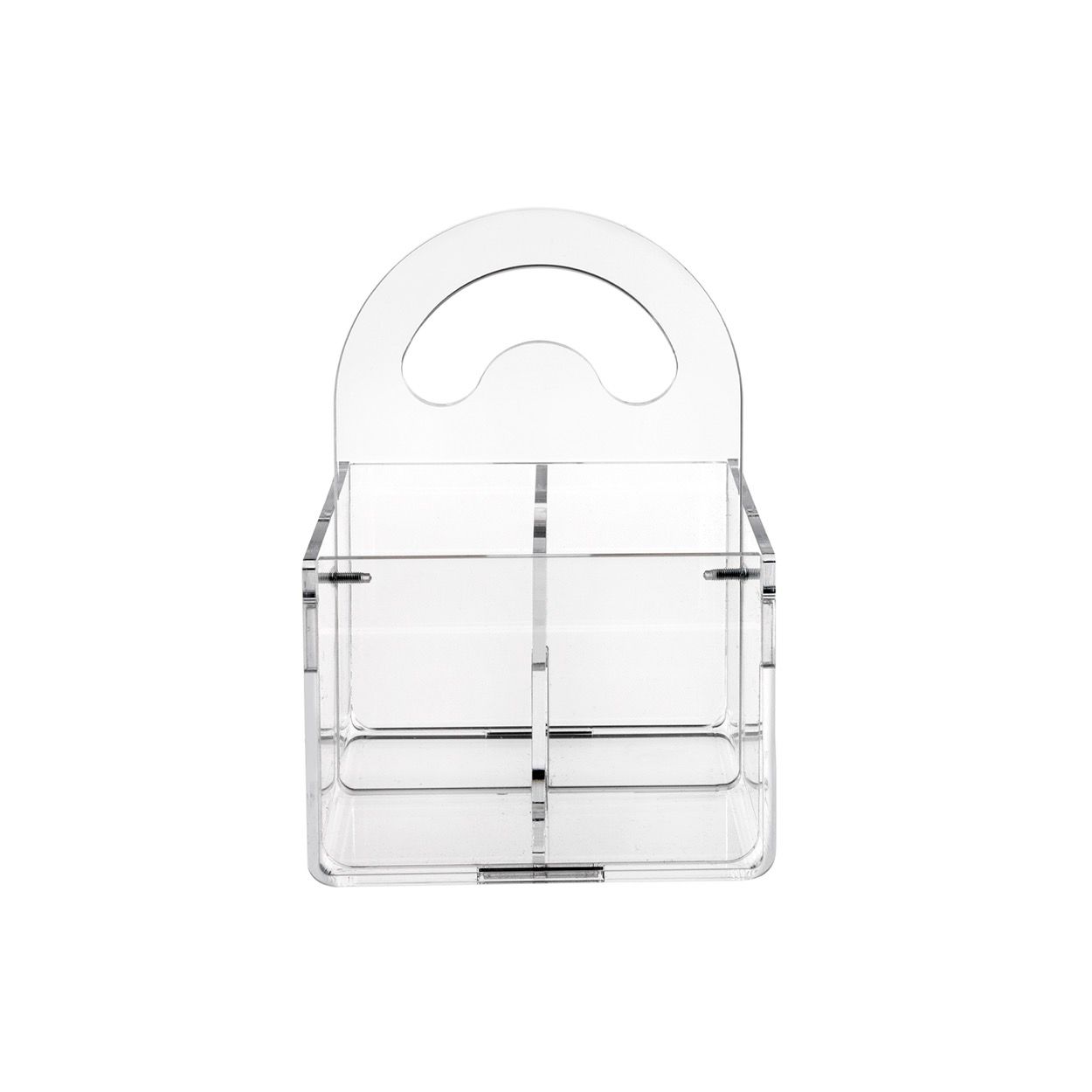 Portacubiertos con Mango Serving (4 Divisiones) Transparente
