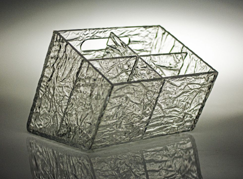 Portacubiertos Alaska Plexiglass Transaprente