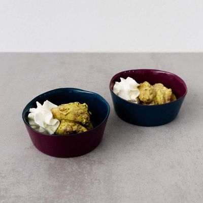 Set de 2 Bowls 13cm Burgundy y Navy