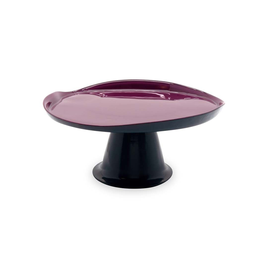 Cake Stand Burgundy and Navy 21cm