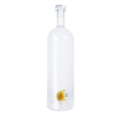 Botella con Tapa con Decoracion de Pez Dorado