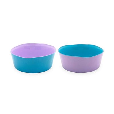 Set de 2 Bowls 13cm Turquesa y Lila