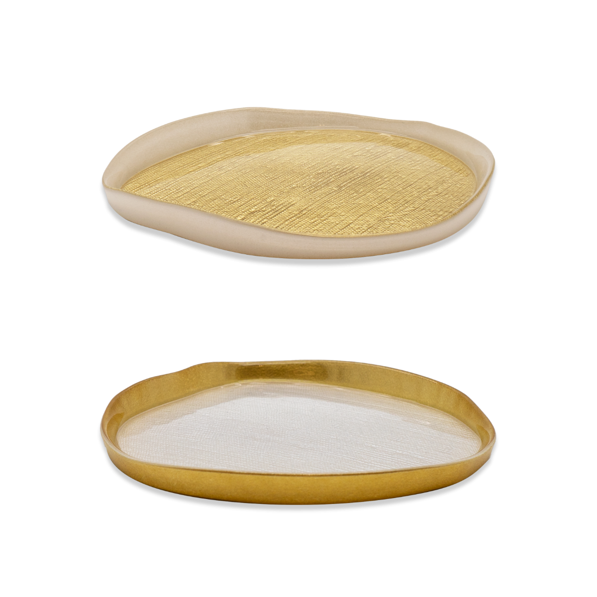 Set de 2 Bandejas 18cm Pearl and Gold