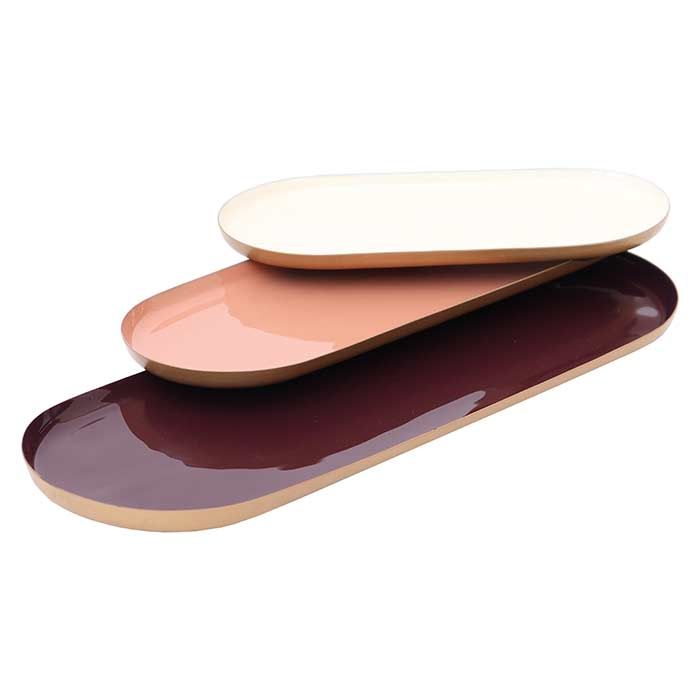 Set de 3 Bandejas Red Tone