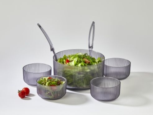Set de Ensaladera y 4 Bowlsitos Smoke