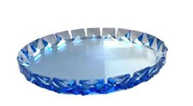 Bandeja Redonda Luxury 15cm Celeste