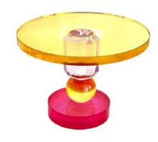 Cake Stand Amarillo y Fiucha 15cm