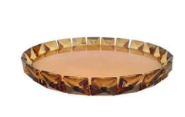 Bandeja Redonda Luxury 15cm Natural