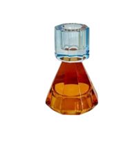 Candelabro Square Celeste 11cm
