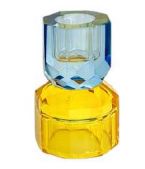 Candelabro Double Amarillo 8cm