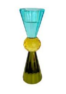 Candelabro Time Verde 18cm