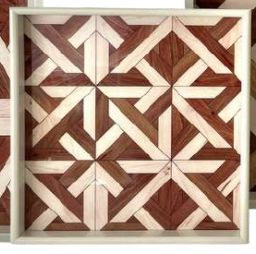 Bandeja Cuadrada con Borde Blanco MM