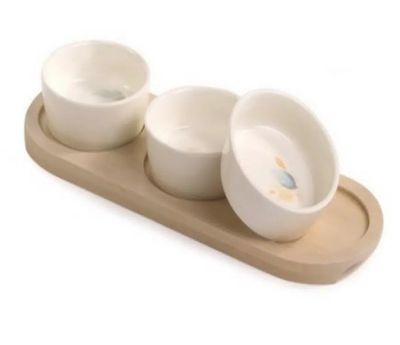 Set de 3 Bowls y Bandeja