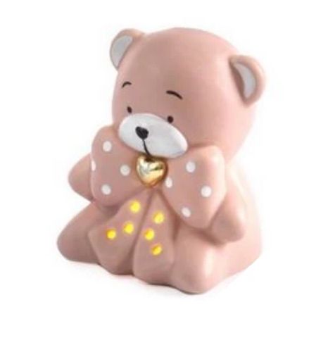 Teddy Bear Rosado de Porcelana 7.5cm
