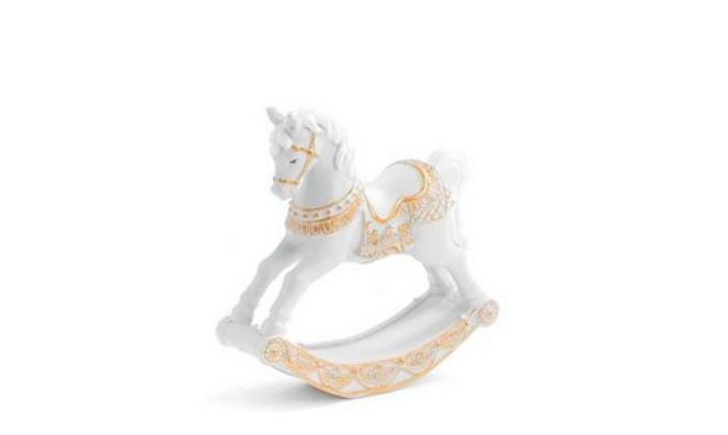 Caballito Balancin Blanco 11.2cm