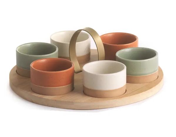 Bandeja Antipastiera con 6 Bowlsitos