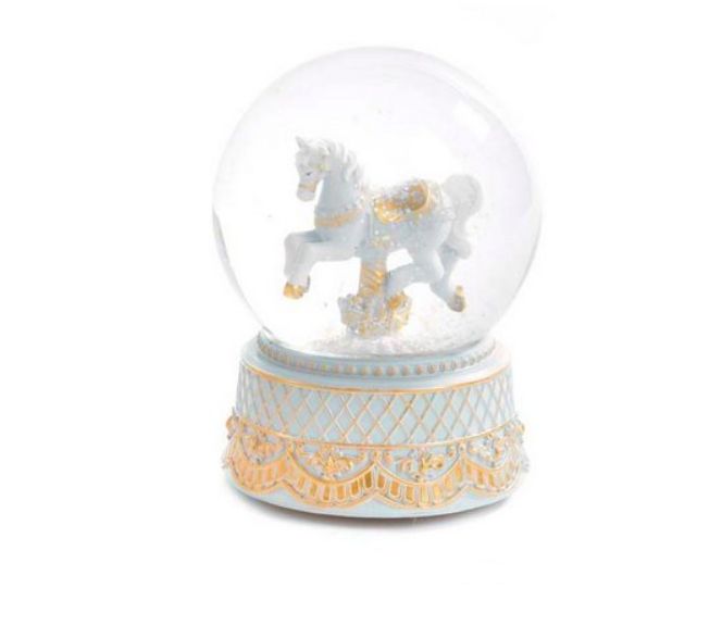 Snowglobe de Caballito Celeste 16.3cm