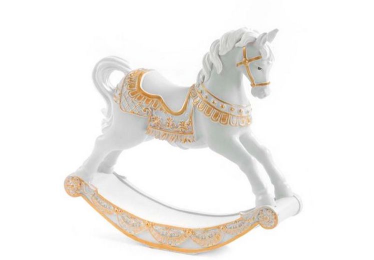 Caballito Balancin Blanco 18.8cm