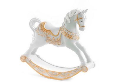 Caballito Balancin Blanco 18.8cm
