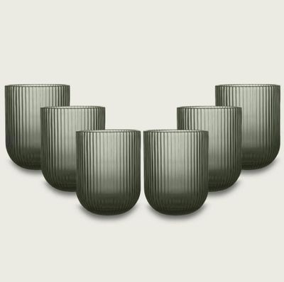 Set de 6 Vasos Bajos Eternity Smoke MM