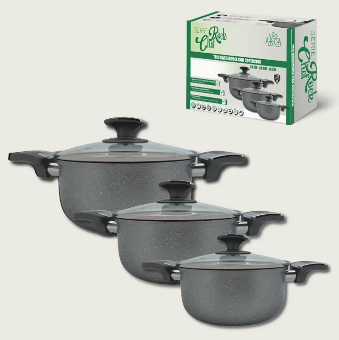 Set de 3 Ollas Rock Chef