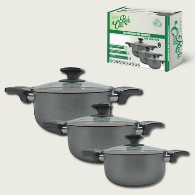 Set de 3 Ollas Rock Chef