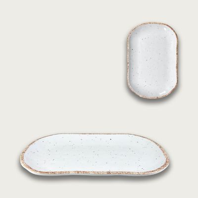 Bandeja Melamina Tierra 36x23cm