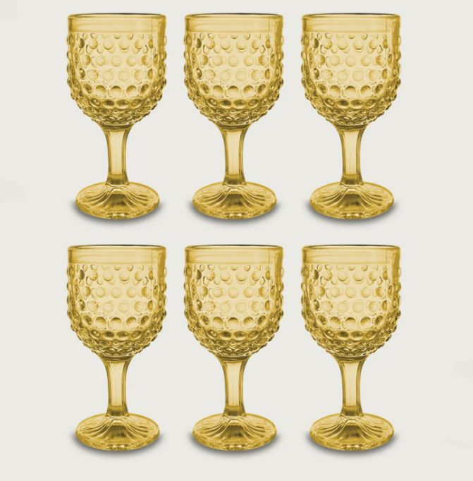 Set de 6 Copas Blossom Ambar
